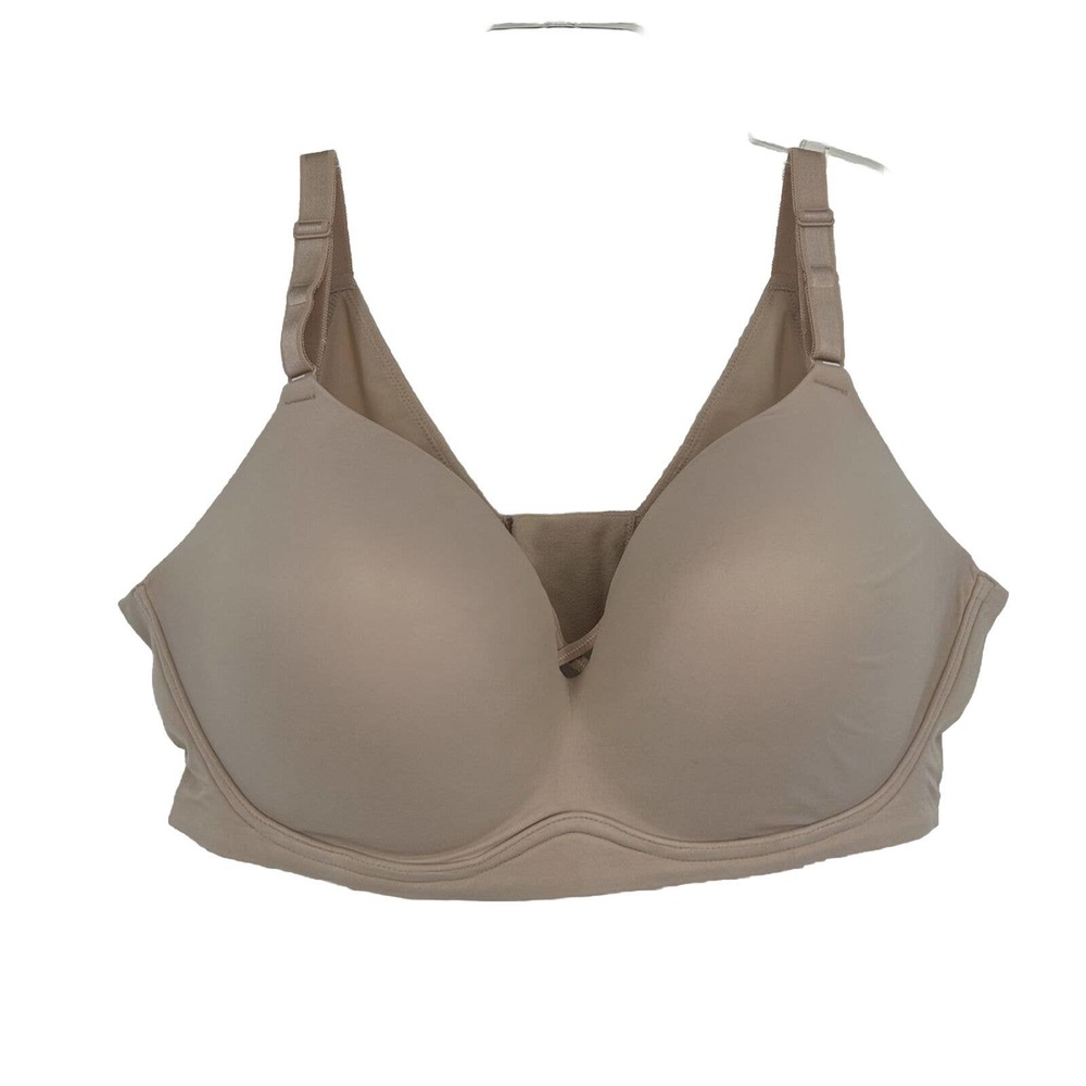 Torrid Dream Wire Free Push Up Bra Rose Dust Light Pink 360° Back Smoothing 46D